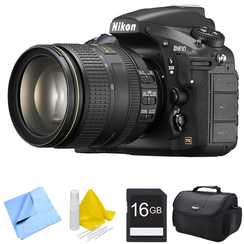 Nikon D810 FX-format Digital SLR with 24-120mm f/4G ED VR Lens 16GB Bundle
