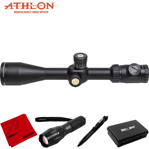 Athlon Optics Argos BTR GEN2 6-24X50 First Focal Plane Riflescopes +Tactical Flashlight Bundle