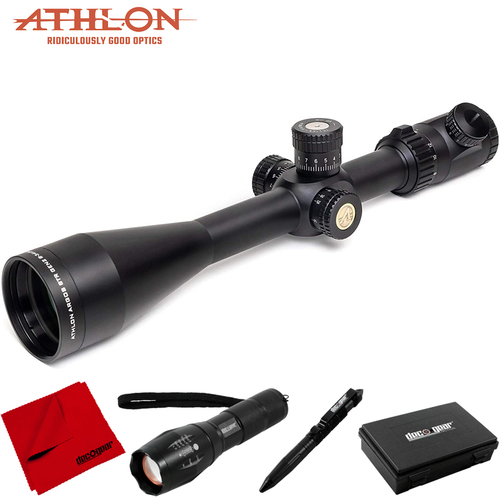 Athlon Optics Argos BTR GEN2 8-34X56 First Focal Plane Riflescopes +Tactical Flashlight Bundle