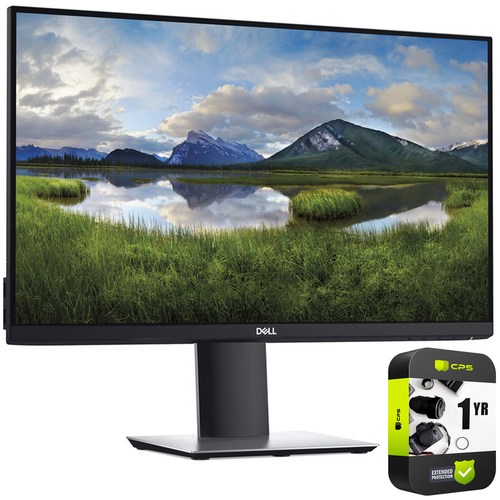 Dell P2419H 24` 1920x1080 Ultrathin Bezel IPS Monitor (Renewed) + Protection Pack