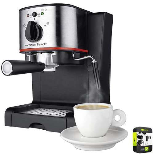 Hamilton Beach Espresso Machine/Latte and Cappuccino Maker Black with Warranty