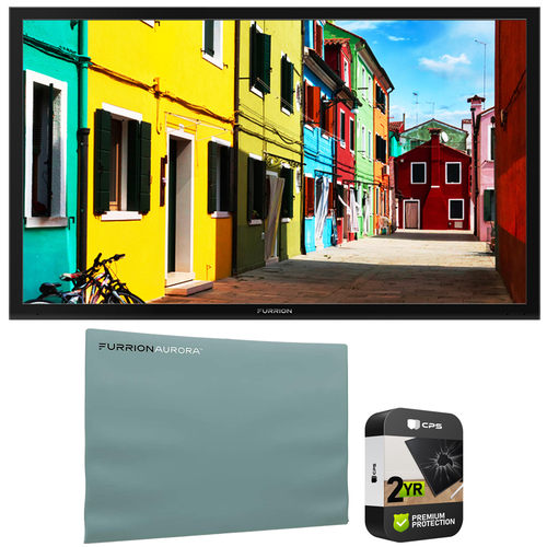 Furrion FDUP43CBS 43` Partial Sun 4K UHD Outdoor TV w/ Cover + Premium Warranty