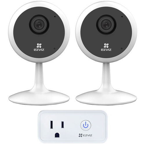 EZVIZ EZC1C1E2 C1C 1080p Indoor WiFi Dual Security Camera + EZVIZ Smart Plug