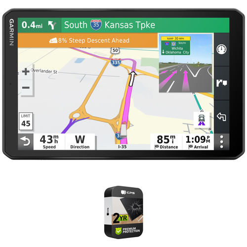 Garmin 010-02314-00 dezl OTR800 8` GPS Truck Navigator w/ 2 Year Extended Warranty