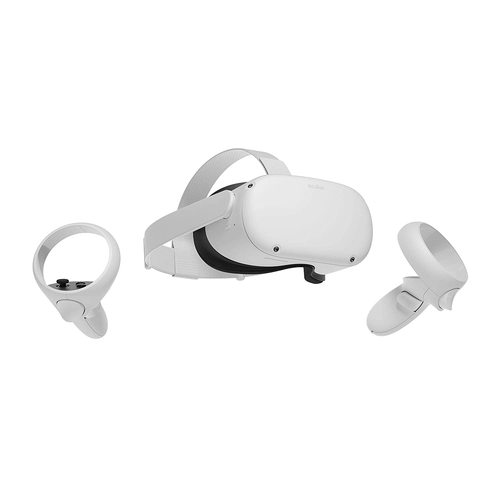 Quest 2 Virtual Reality Headset, Oculus Touch Controllers - 128GB (899-00182-02)
