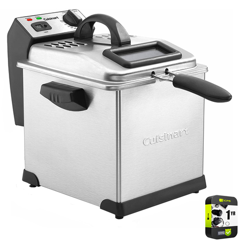 Cuisinart 3.4 Quart Deep Fryer Stainless Steel with 1 Year Extended Warranty