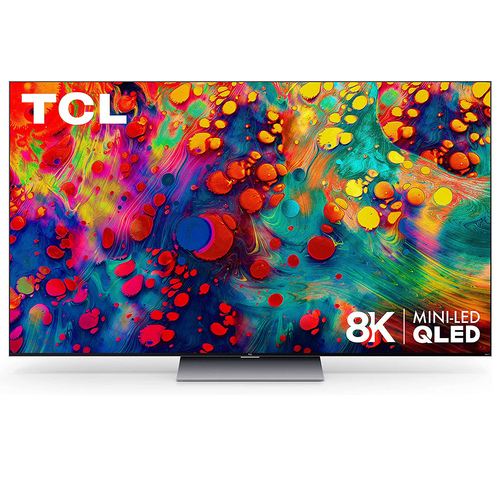 TCL 75` 6-Series 8K Mini-LED UHD QLED Dolby Vision HDR Smart Roku TV - 75R648