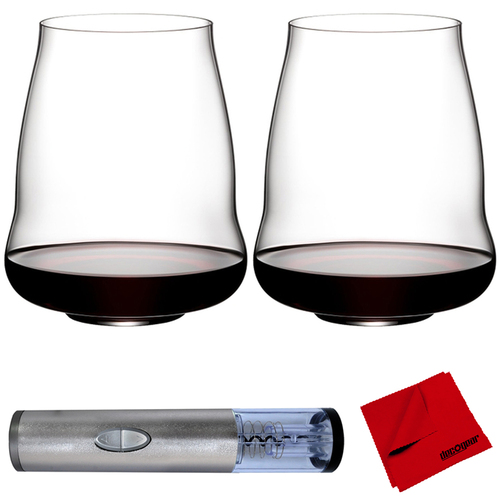 Riedel 2x Winewings SL Stemless Pinot Noir/Nebbiolo Glasses +Bottle Opener Bundle