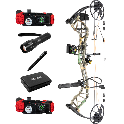 Bear Archery Legit RTH Adult Compound Bow Left-Hand Realtree Edge + Tactical Kit