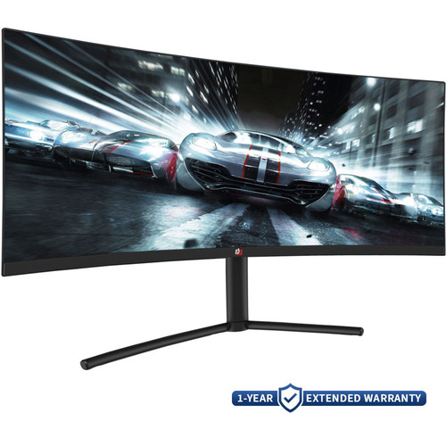Deco Gear 29-Inch 2560x1080 100Hz VA Curved Monitor + 1 Year Extended Warranty