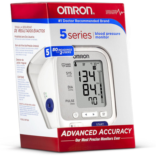 Omron 5 Series Upper Arm Blood Pressure Monitor with D-Ring (BP742N)
