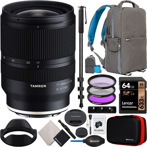 Tamron 17-28mm F2.8 Di III RXD Full Frame Lens A046 Kit for Sony Mirrorless Camera Kit