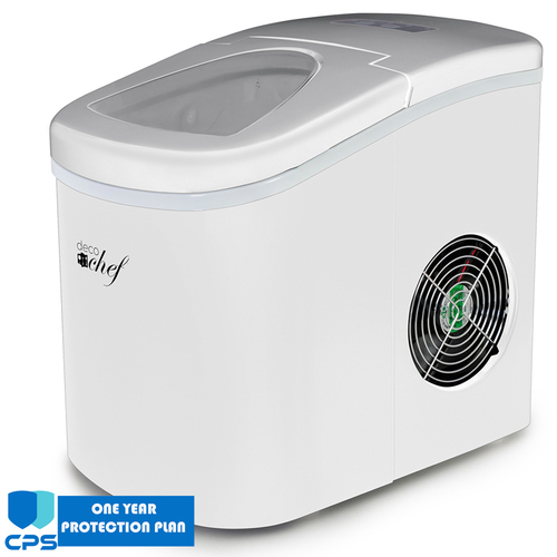 Deco Chef Compact Electric Ice Maker White with 1 Year Extended Warranty