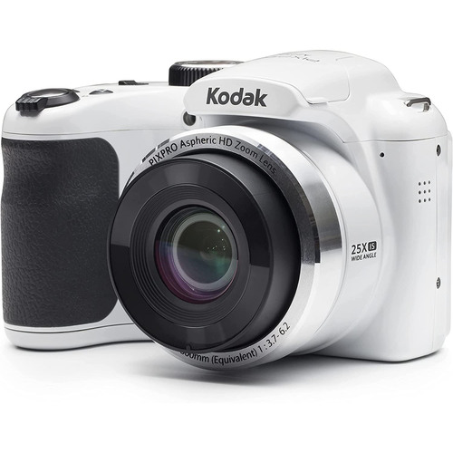 Kodak PIXPRO Astro Zoom 16MP Digital Camera 25x Optical Zoom 3` LCD - White (AZ252-WH)