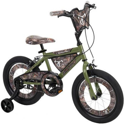 True Timber Kids' Bike, 16-inch - Green Real Tree Camo (21460)