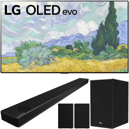 LG OLED77G1PUA 77` OLED evo Gallery TV (2021) Bundle with SP11RA Soundbar System