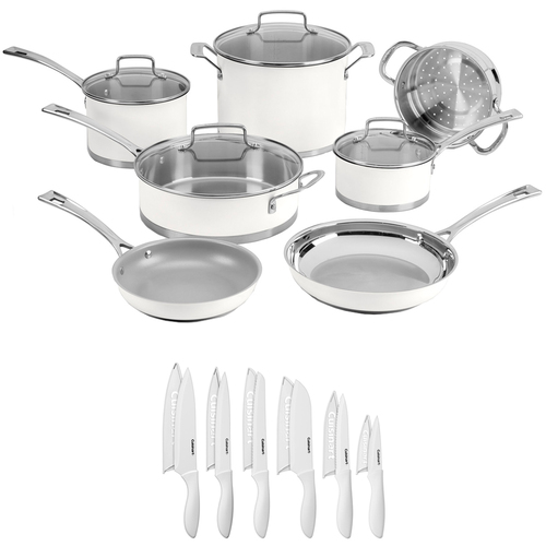 Cuisinart Professional Series 11-piece Cookware Set - Matte White 89-11