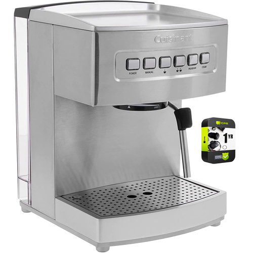 Cuisinart Programmable Espresso Maker 15-Bar Stainless Steel + Extended Warranty
