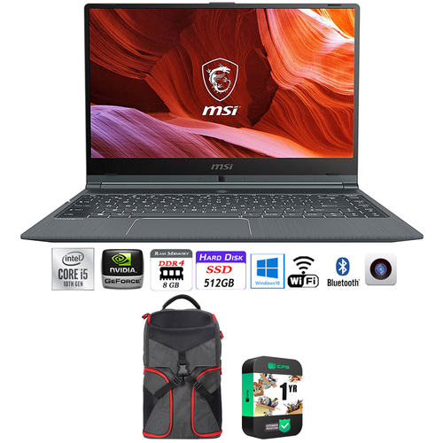 MSI Modern 14 A10M-460 14` Intel i5 8GB/512GB Laptop w/ Warranty + Backpack Bundle