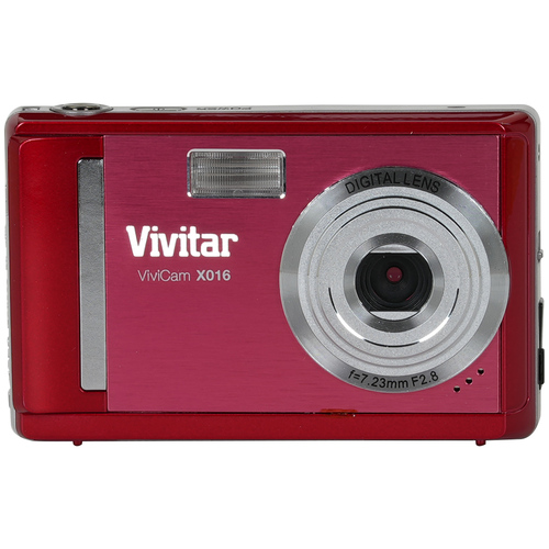 Vivitar ViviCam  X016 10.1 MP Flip Screen HD Digital Camera (RED)