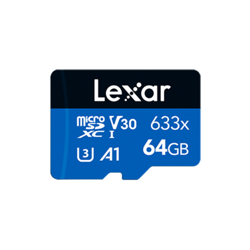 Lexar 64GB microSDXC UHS-I 633X High-Performance Memory Card w/ USB 3.0 Reader
