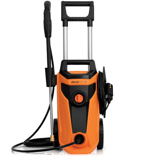 1800W Electric Pressure Washer with Auto Stop Water Gun, 4 Spray Nozzle Types