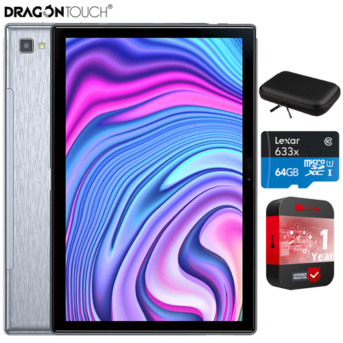Dragon Touch NotePad 102 10` Android Tablet, 32GB/3GB, 5G + 64GB Protection Pack
