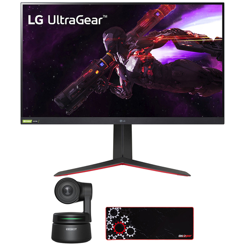 LG 32` UltraGear QHD Nano IPS 165Hz HDR Monitor w/ AI Webcam Bundle