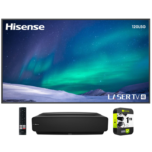 Hisense 120` 4K Ultra-Short-Throw LASER TV & 120'' ALR Screen+Extended Warranty