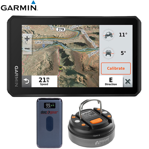Garmin Tread Base Edition, 5.5` Powersport Offroad Navigator + Power Bank Bundle