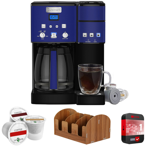 Cuisinart Coffee Center 12 Cup Coffee Maker and Single-Serve Brewer w/ Warranty Bundle
