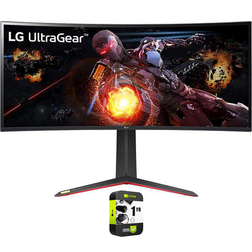 LG 34` UltraGear QHD Nano IPS Curved Gaming Monitor - Renewed+Extended Warranty