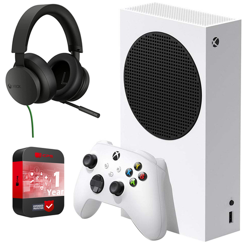 Microsoft RRS-00001 Xbox Series S 512 GB SSD Gaming Console w/ Gaming Headset Bundle