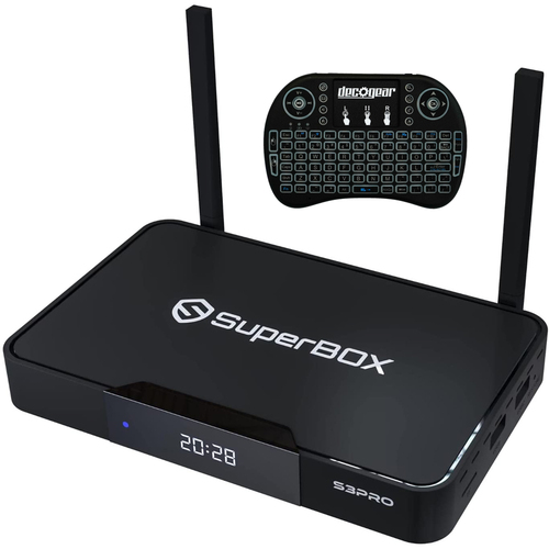 Superbox S3 Pro Dual Band Wi-Fi 2.4Ghz 5Ghz Supports 6K Video+Wireless Keyboard