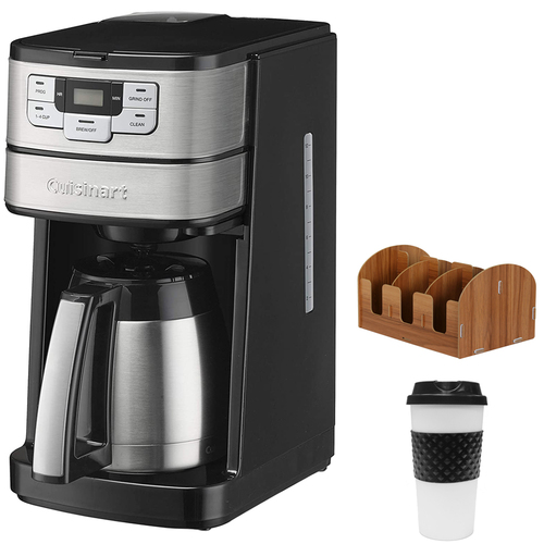 Cuisinart 10-Cup Automatic Grind and Brew Thermal Coffeemaker w/ Caddy Organizer + Mug