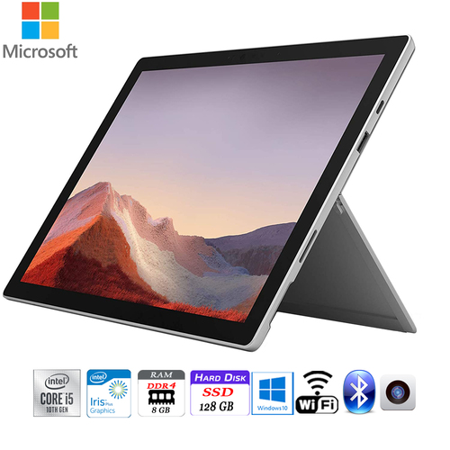 Microsoft VDV-00001 Surface Pro 7 12.3` Touch Intel i5-1035G4, Platinum - Renewed