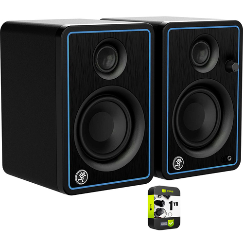 Mackie 3` Creative Reference Multimedia Studio Monitors Blue + Extended Warranty