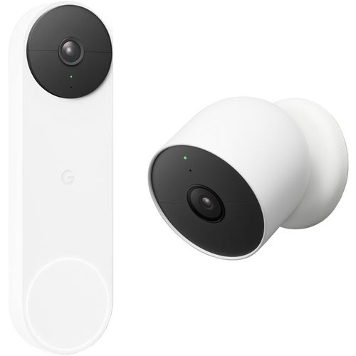 Google Nest Doorbell (Battery), Snow w/ Google Nest Cam