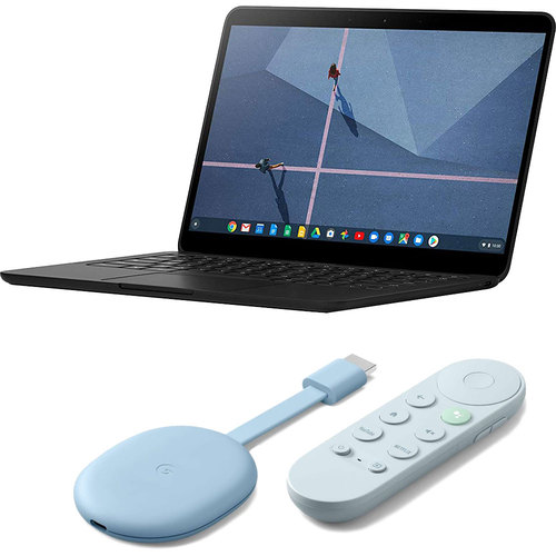 Google GA00521 13.3` Pixelbook Go i5-8200Y Chromebook 8GB/128 SSD w/ Chromecast (Sky)