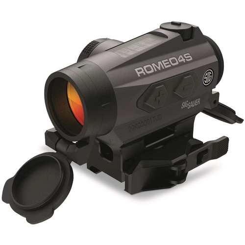 Sig Sauer ROMEO4S LED Red Dot Sight 1x20 4 Reticles Solar Powered - Renewed