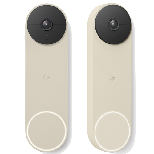 Google Nest 2-Pack Doorbell (Battery) - Linen (GA03013-US)