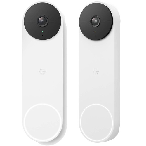 Google Nest 2-Pack Doorbell (Battery) - Snow (GA01318-US)