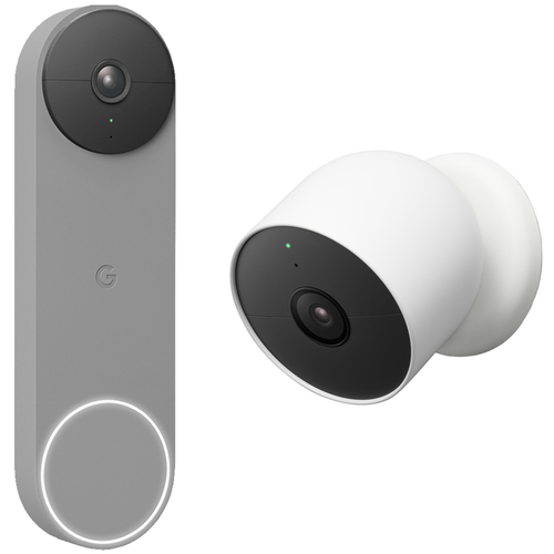 Google Nest Doorbell (Battery), Ash w/ Google Nest Cam