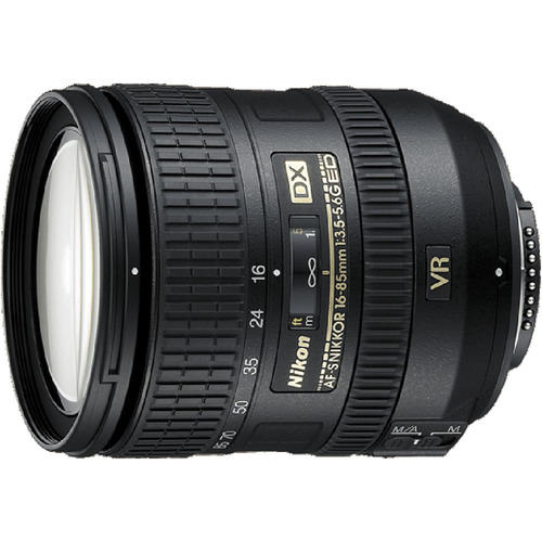 Nikon AF-S DX NIKKOR 16-85mm f/3.5-5.6G ED VR Lens w/ Nikon 5-Year USA Warranty