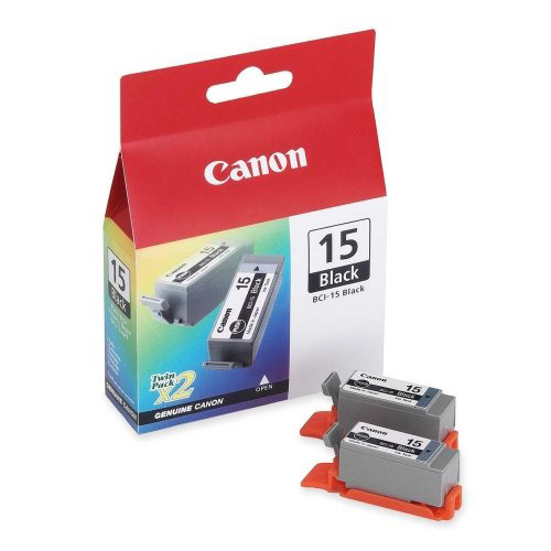 Canon BCI-15 Black Ink Tank (Twin Pack)