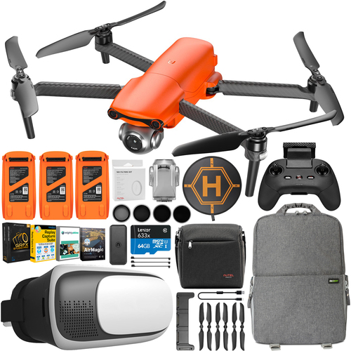 Autel Robotics EVO Lite Drone (Orange) with 50MP & 4K Video Premium Elite Pro Bundle