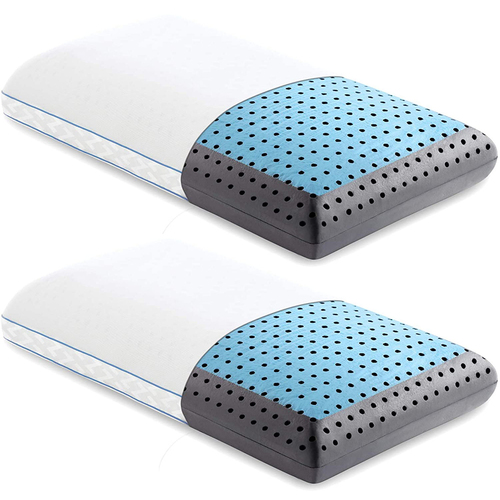 Malouf Carboncool Omniphase Heat Dissipating Pillow w/ Mesh Cover Queen 2 Pack