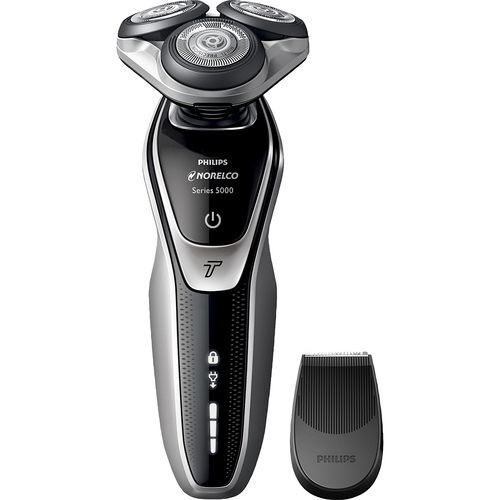 Philips Norelco Wet and Dry Electric Shaver 5500 with Turbomode and Precision Trimmer - S5370/81