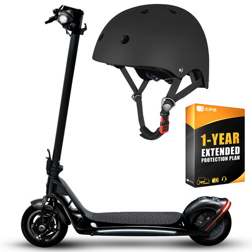 Bugatti 9.0 Electric Lightweight and Foldable Scooter (Black) Bundle with Warranty