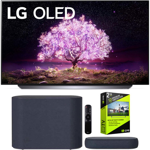 LG OLED65C1PUB 65` 4K OLED TV w/ AI ThinQ (2021) Bundle with QP5 Soundbar +Warranty